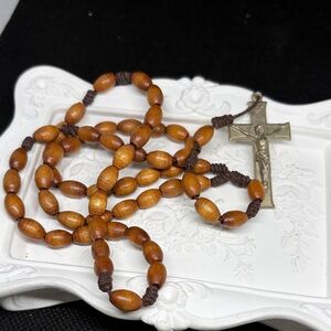 Vintage Olive Wood Rosary
